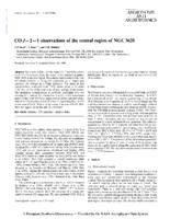 CO J = 2-1 observations of the central region of NGC 3628