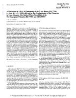 A discussion on VBLUW photometry of the X-ray binary HD 77581 /= VELA X-1 = 3 U 0900-40/ and on the overluminosity of the primaries in X-ray binaries - The optical micro variability of the hot supergiant primaries HD 77581 and HD 153919