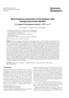 Multi-frequency polarimetry of the Galactic radio background around 350 MHz. II. A region in Horologium around l = 137degr , b = 7degr