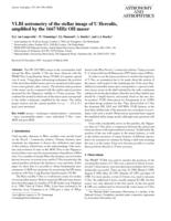 VLBI astrometry of the stellar image of U Herculis, amplified by the 1667 MHz OH maser