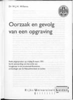 Oorzaak en gevolg van een opgraving