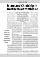 Islam and Chiefship in Northern Mozambique