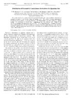 Distribution of parametric conductance derivatives of a quantum dot.