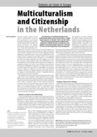 Multiculturalism and Citizenship in the Netherlands