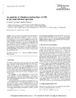 An analysis of vibration-rotation lines of OH in the solar infrared spectrum