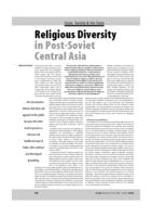 Religious Diversity in Post-Soviet Central Asia
