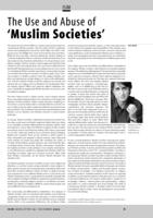 The Use and Abuse of 'Muslim Societies'