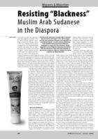 Resisting “Blackness” Muslim Arab Sudanese in the Diaspora