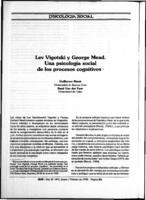 Lev Vigotski y George Mead. Una psicologia social de los procesos cognitivos