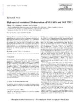 High spectral-resolution CO observations of NGC 6814 and NGC 7793