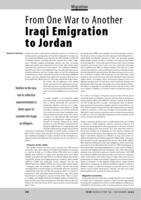 From One War to Another Iraqi Emigration to Jordan
