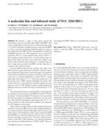 A molecular line and infrared study of NGC 2264 IRS1