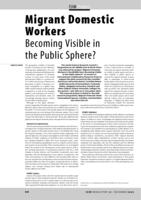 Migrant Domestic Workers Becoming Visible in the Public Sphere?