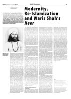 Modernity, Re-Islamization and Waris Shah's Heer