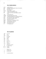 List of abbreviations / List of symbols