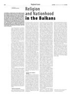 Religion and Nationhood in the Balkans