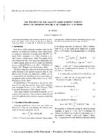 The spectrum of the galactic radio emission derived from the observed spectrum of cosmicray electrons