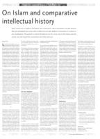On Islam and comparative intellectual history