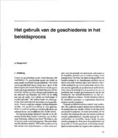 Het gebruik van de geschiedenis in het beleidsproces