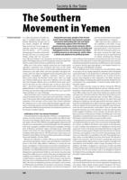 The Southern Movement in Yemen