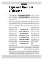 Rape and the Loss of Agency