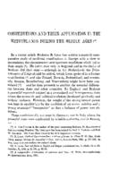 Constitutions and their application in the Netherlands during the middle ages