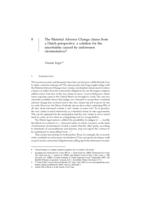 The Material Adverse Change clause from a Dutch perspective: a solution for the uncertainty caused by unforeseen circumstances?