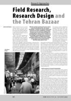 Field Research, Research Design and the Tehran Bazaar