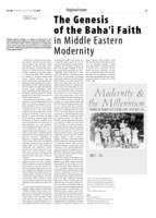 The Genesis of the Baha'i Faith in Middle Eastern Modernity