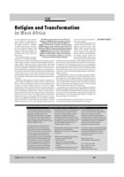 Religion and Transformation in West Africa