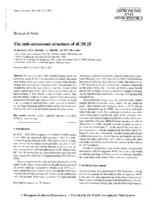 The sub-arcsecond structure of 4C39.25