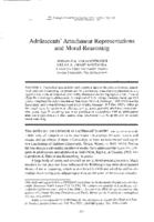 Adolescents' attachment representations and moral reasoning