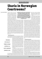 Sharia in Norwegian Courtrooms?