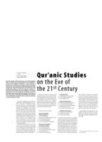 Qur'anic Studies on the Eve of the 21st Century