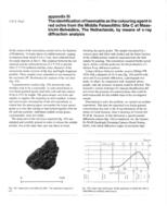 Appendix III: The Identification of haematite as the colouring agent in red ochre from the Middie Palaeolithic Site C at Maas-tricht-Belvédère, The Netherlands, by means of x-ray diffraction analysis