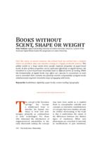 Books without Scent, Shape, or Weight