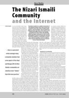 The Nizari Ismaili Community and the Internet