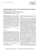 Physical parameters of stars in the Scorpio-Centaurus OB association