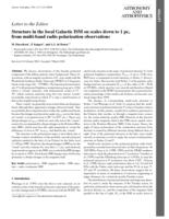 Structure in the local Galactic ISM on scales down to 1 pc, from multi-band radio polarization observations