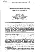 Attachment and early reading: A longitudinal study