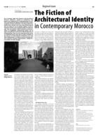 The Fiction of Architectural Identity in Contemporary Morocco