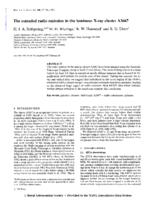 The extended radio emission in the luminous X-ray cluster A3667