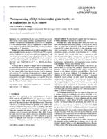 Photoprocessing of H2S in interstellar grain mantles as an explanation for S2 in comets