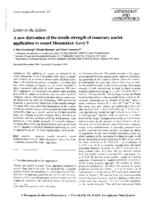 A new derivation of the tensile strength of cometary nuclei: Application to comet Shoemaker-Levy 9