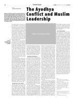 The Ayodhya Conflict and Muslim Leadership