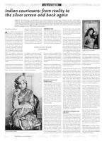 Indian courtesans: from reality to the silver screen and back again