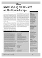 NWO Funding for Research on Muslims in Europe