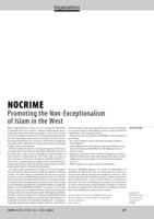 NOCRIME Promoting the Non-Exceptionalism of Islam in the West