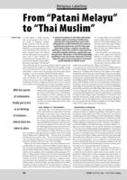 From “Patani Melayu” to “Thai Muslim”