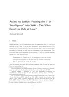 Can Wikis Bend the Rule of Law